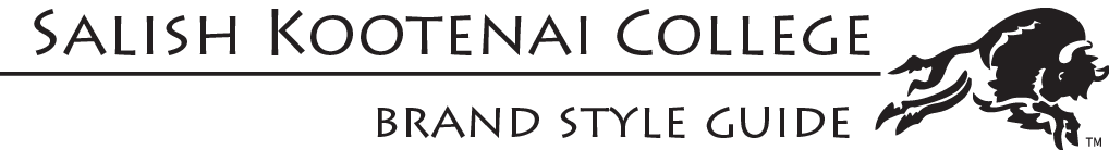 Salish Kootenai College Brand Style Guidelines